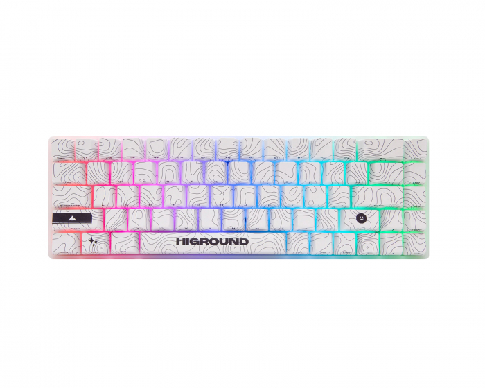 Higround SNOWSTONE Base 65 Gaming Keyboard - Hotswap [White Flame]